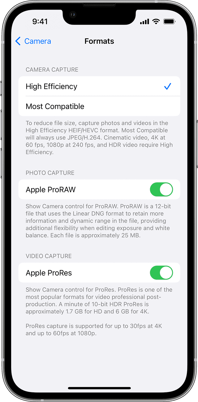 晋中苹果13维修分享如何在 iPhone 13 Pro 机型中拍摄和管理 ProRes 视频 